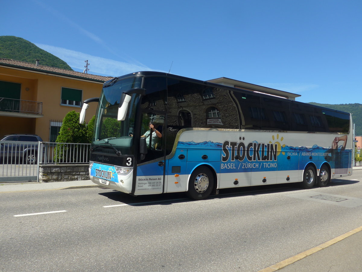 (193'825) - St�cklin, Wettingen - Nr. 3/AG 13'658 - Van Hool am 9. Juni 2018 in Maroggia, Viale Stazione