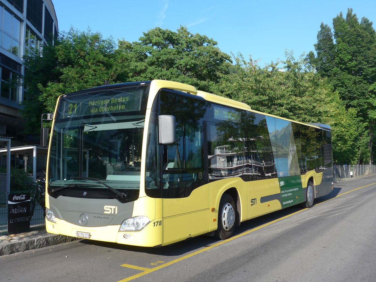 (194'450) - STI Thun - Nr. 178/BE 752'178 - Mercedes am 29. Juni 2018 bei der Schiffl�ndte Thun