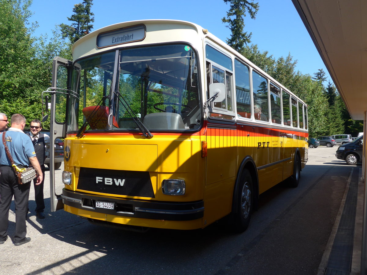 (194'477) - Birchler, Remetschwil - AG 54'039 - FBW/T�scher (ex Gerber, Winkel; ex Eggenberger, M�riken; ex Tanner, Bubendorf; ex P 24'803) am 1. Juli 2018 in Emmenmatt, Moosegg