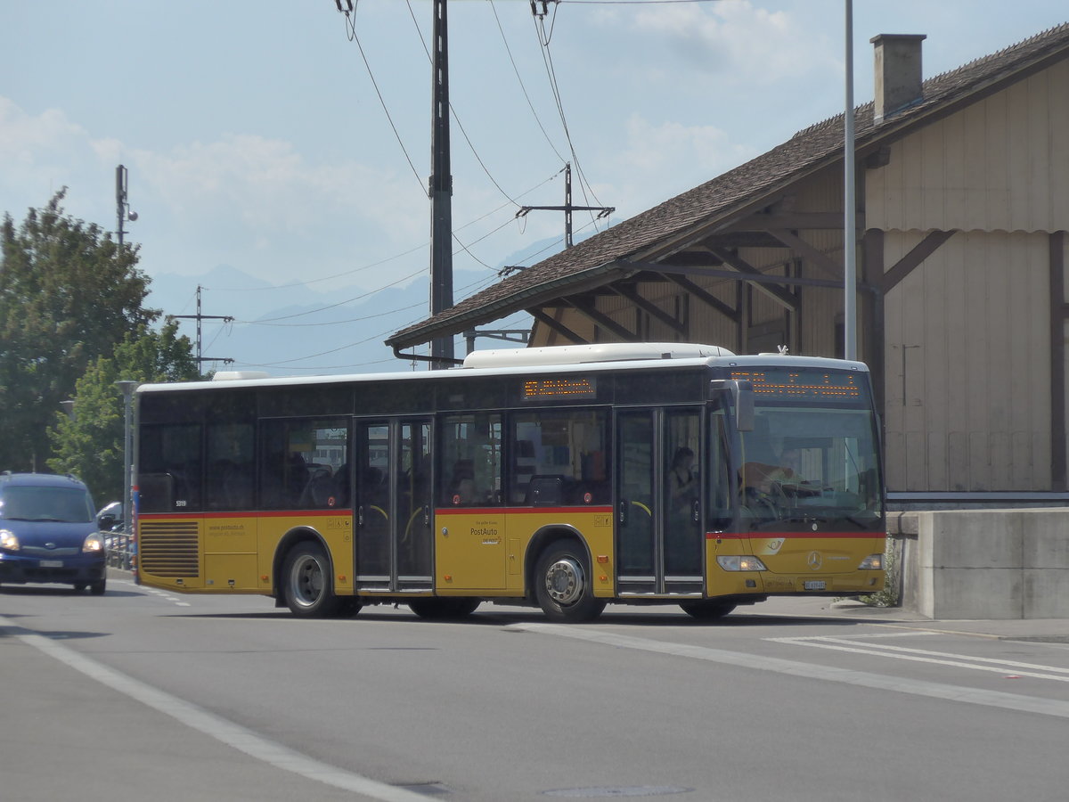(194'497) - Lengacher, Wichtrach - Nr. 7/BE 619'491 - Mercedes am 2. Juli 2018 beim Bahnhof M�nsingen