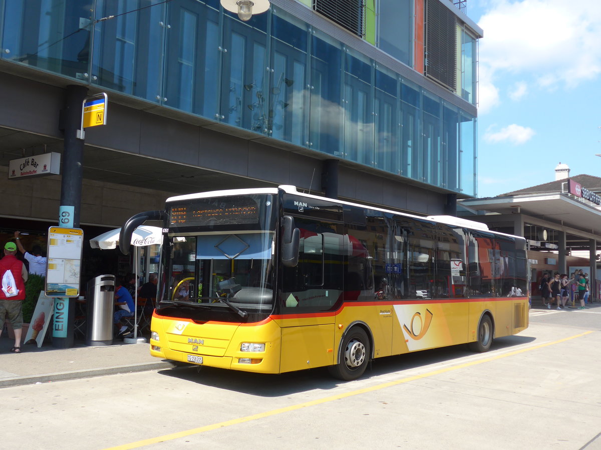 (194'624) - PostAuto Ostschweiz - TG 158'205 - MAN/G�ppel (ex Nr. 5) am 7. Juli 2018 beim Bahnhof Frauenfeld