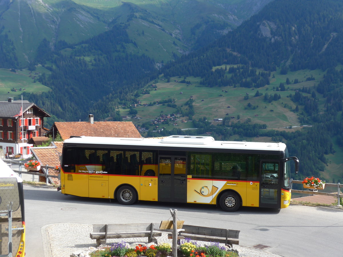 (194'803) - PostAuto Graub�nden - GR 168'876 - Irisbus am 15. Juli 2018 in Tschiertschen, Kehrplatz