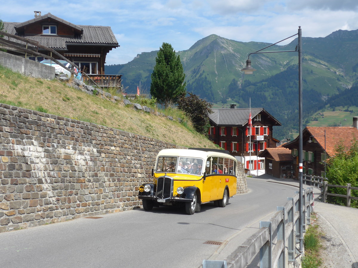 (194'830) - Baumgartner, Horn - Nr. 2/SG 61'596 - Berna/Seitz (ex Nr. 1; ex Rieser, H�tten; ex Kulmhotel, Arosa; ex Wanzenried, Innereriz; ex P 1653) am 15. Juli 2018 in Tschiertschen, Enderdorf