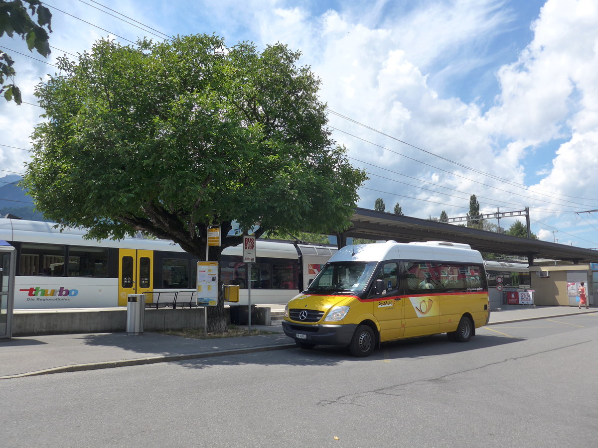 (194'870) - Ackermann, Says - GR 42'843 - Mercedes (ex PostAuto Graub�nden) am 15. Juli 2018 beim Bahnhof Maienfeld