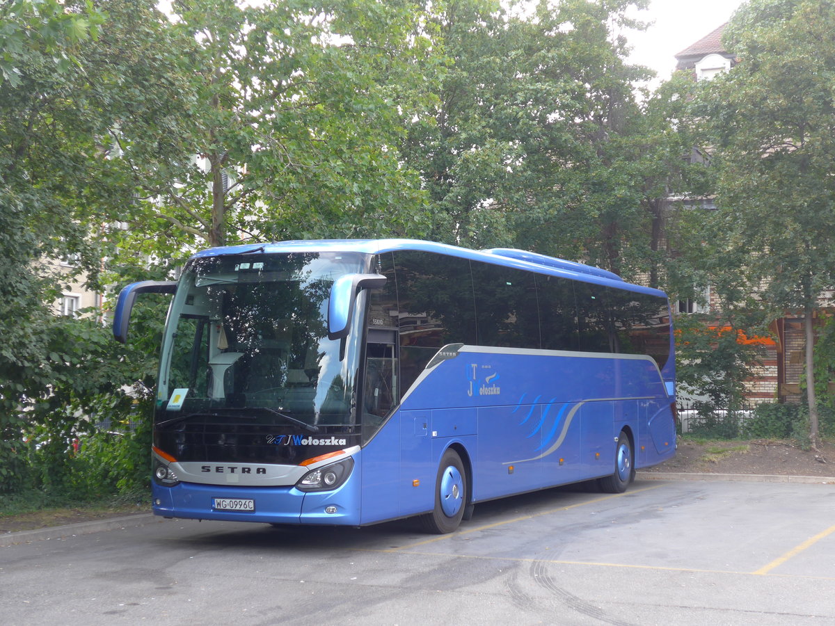 (194'880) - Aus Polen: Woloska, Miastk�w Koscielny - WG 0996C - Setra am 15. Juli 2018 in Z�rich, Sihlquai