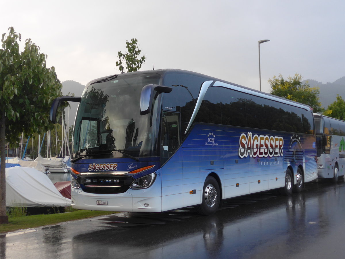 (195'026) - S�gesser, Wintersingen - Nr. 4/BL 7301 - Setra am 21. Juli 2018 in Thun, Strandbad