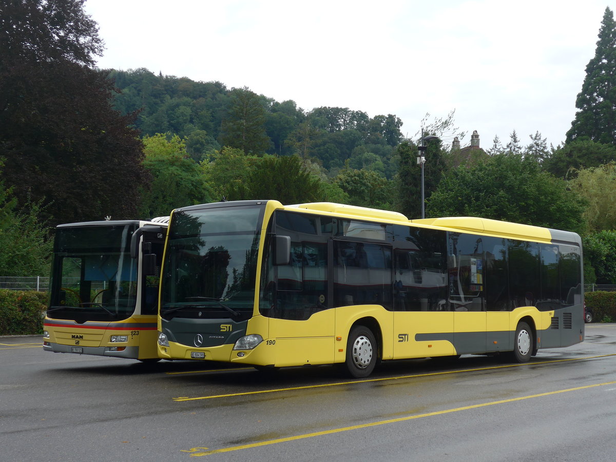 (195'226) - STI Thun - Nr. 190/BE 804'190 - Mercedes am 28. Juli 2018 bei der Schiffl�ndte Thun