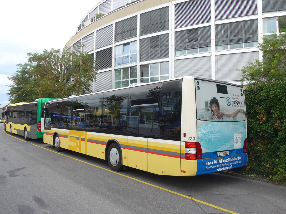 (195'833) - STI Thun - Nr. 123/BE 700'123 - MAn am 13. August 2018 bei der Schiffl�ndte Thun
