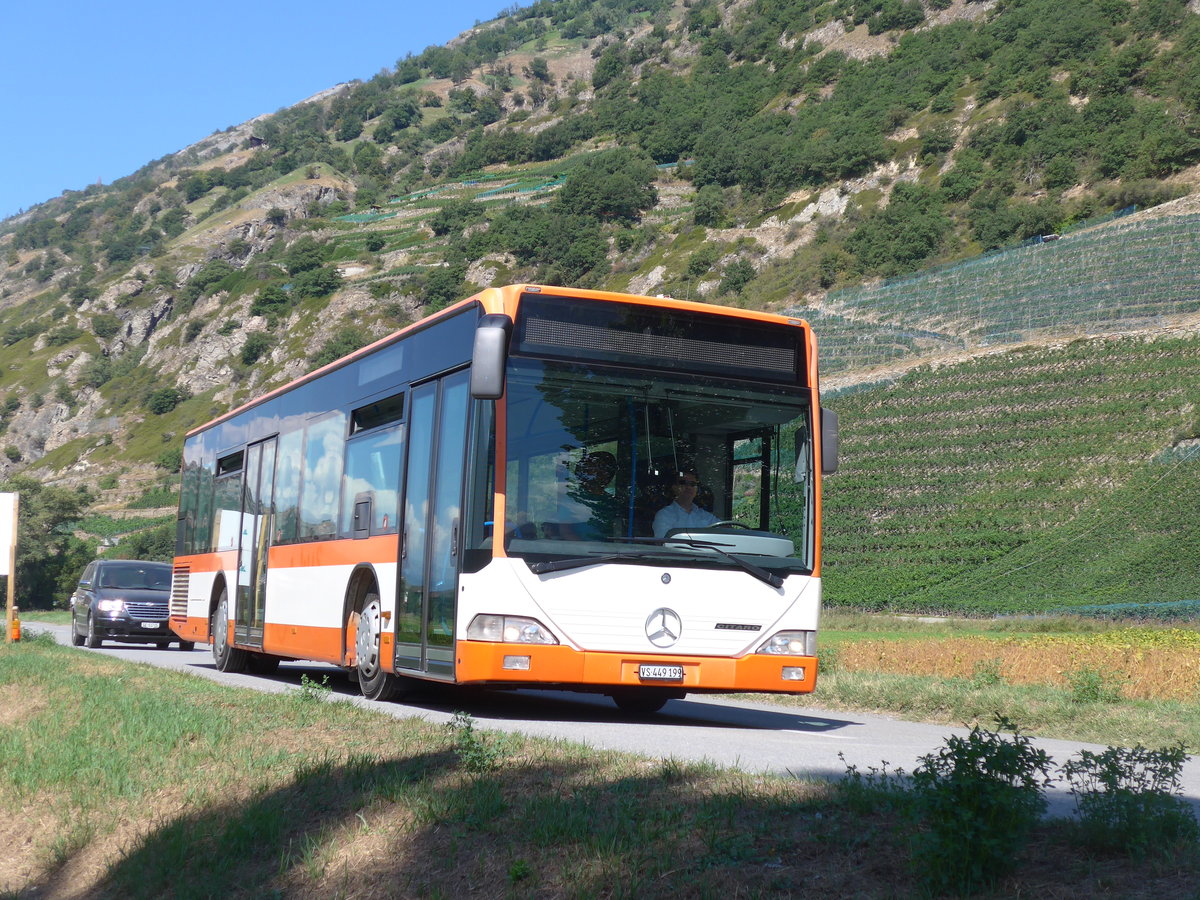 (196'035) - Ruffiner, Turtmann - VS 449'199 - Mercedes (ex Regiobus, Gossau Nr. 22) am 19. August 2018 in Gampel, Open-Air