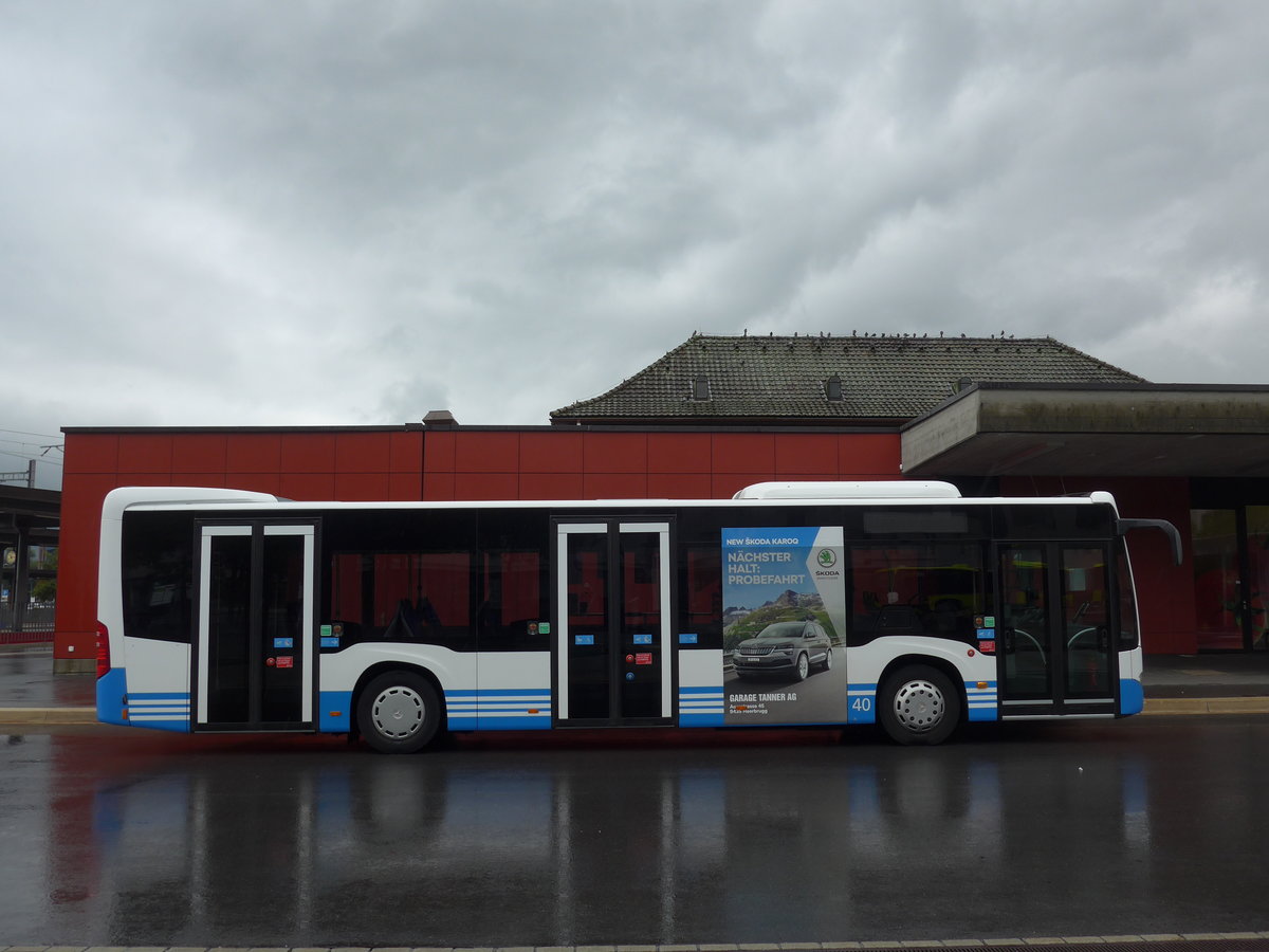 (196'265) - RTB Altst�tten - Nr. 40/SG 335'054 - Mercedes am 1. September 2018 beim Bahnhof Sargans