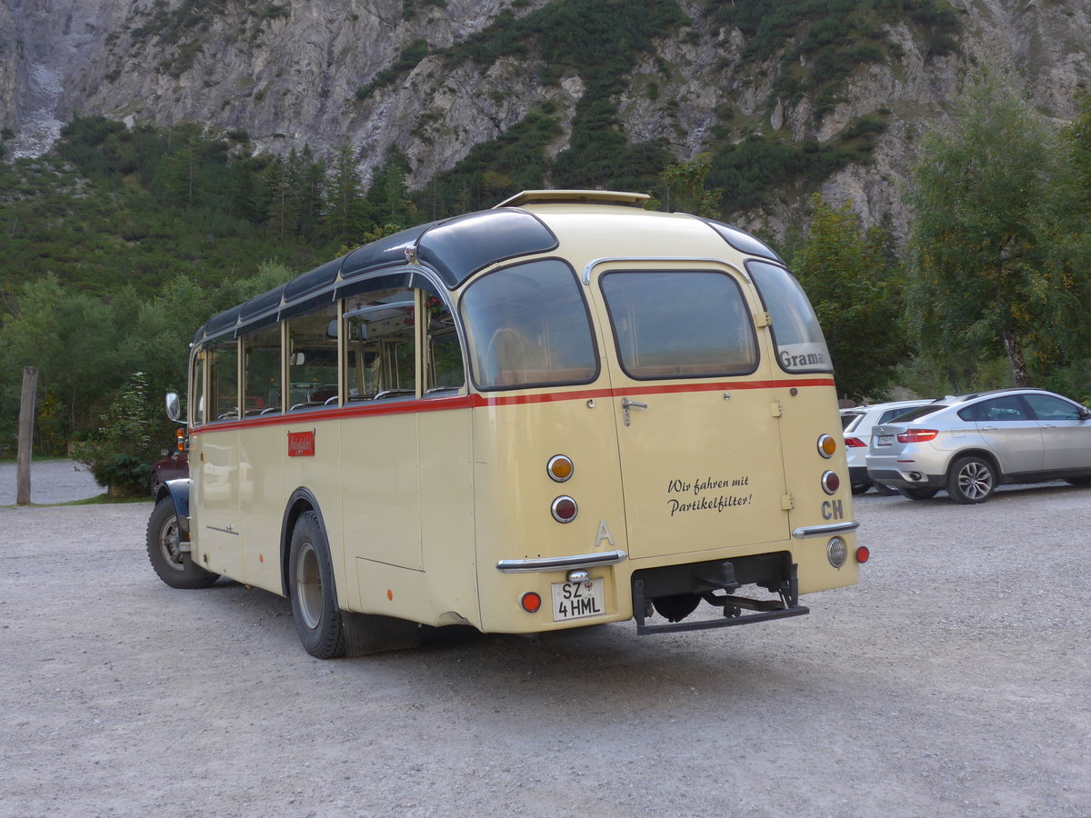 (196'749) - W�ll, Maurach - SZ 4 HML - Berna/Gangloff (ex Rapold, CH-Neuhausen; ex Spring, CH-Schwenden; ex Kunz, CH-Schwenden) am 11. September 2018 auf der Gramai Alm