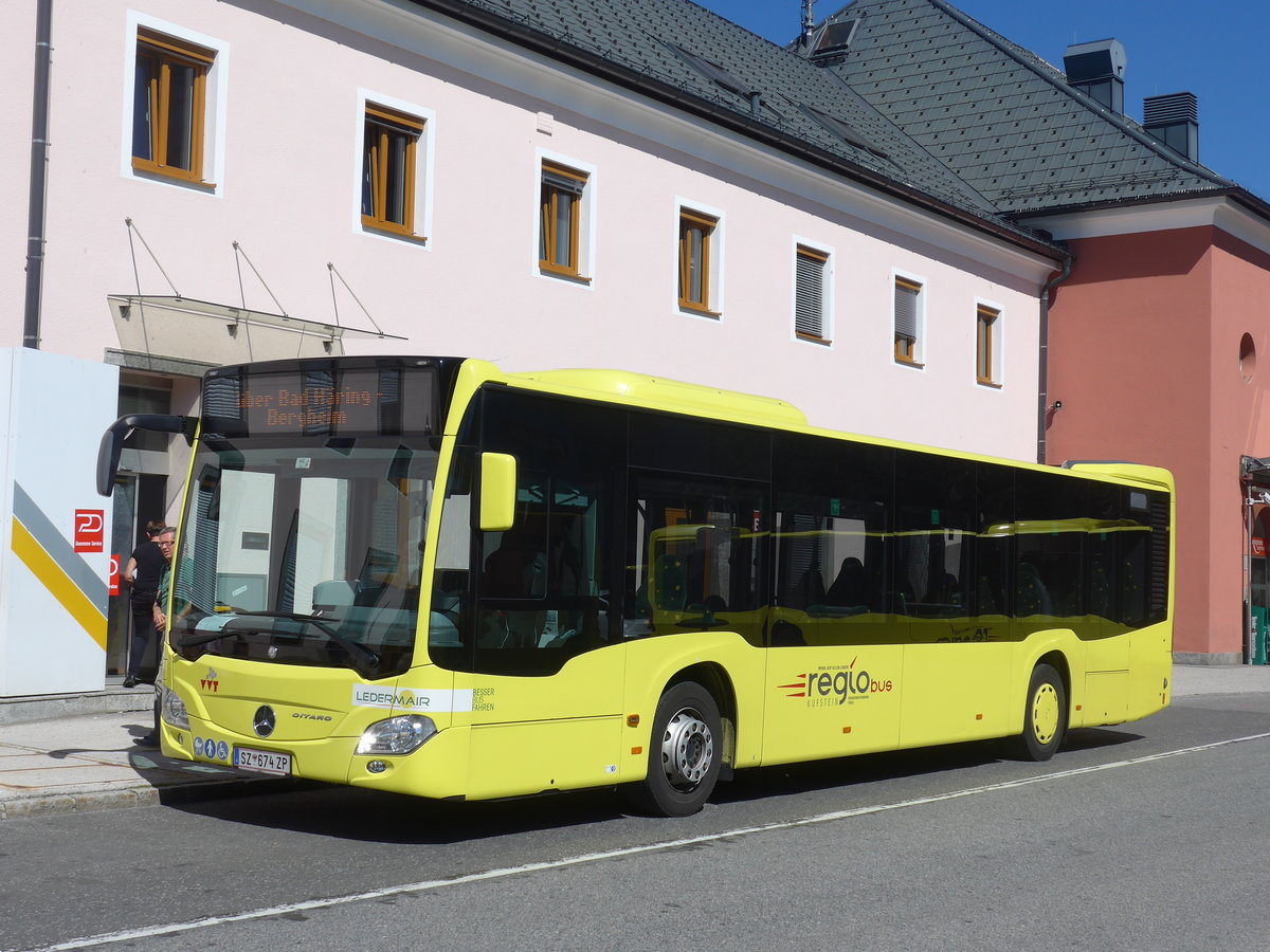 (196'957) - Ledermair, Schwaz - SZ 674 ZP - Mercedes am 12. September 2018 beim Bahnhof W�rgl