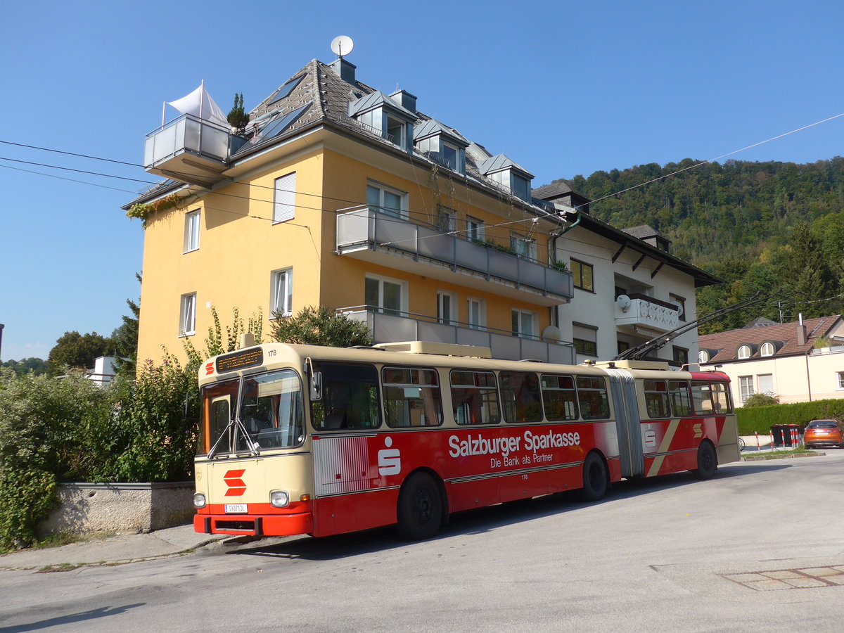 (197'280) - SSV Salzburg (POS) - Nr. 178/S 371 JL - Gr�f&Stift Gelenktrolleybus am 13. September 2018 in Salzburg, Ludwig-Schmederer-Platz