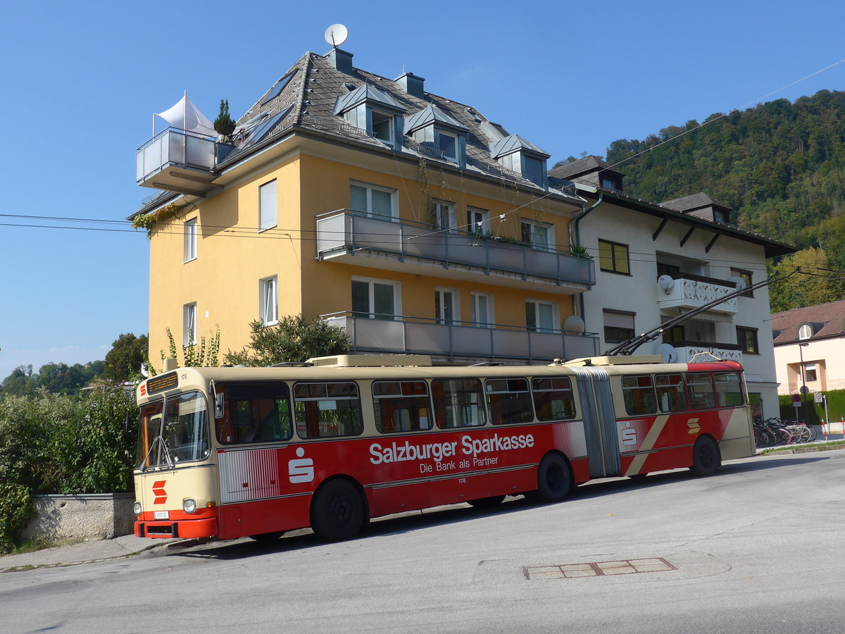 (197'281) - SSV Salzburg (POS) - Nr. 178/S 371 JL - Gr�f&Stift Gelenktrolleybus am 13. September 2018 in Salzburg, Ludwig-Schmederer-Platz