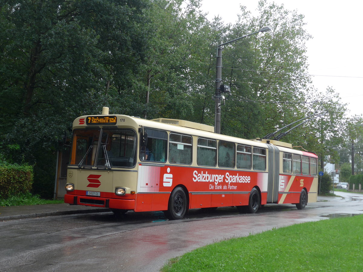 (197'474) - SSV Salzburg (POS) - Nr. 178/S 371 JL - Gr�f&Stift Gelenktrolleybus am 14. September 2018 in Salzburg, Salzachsee