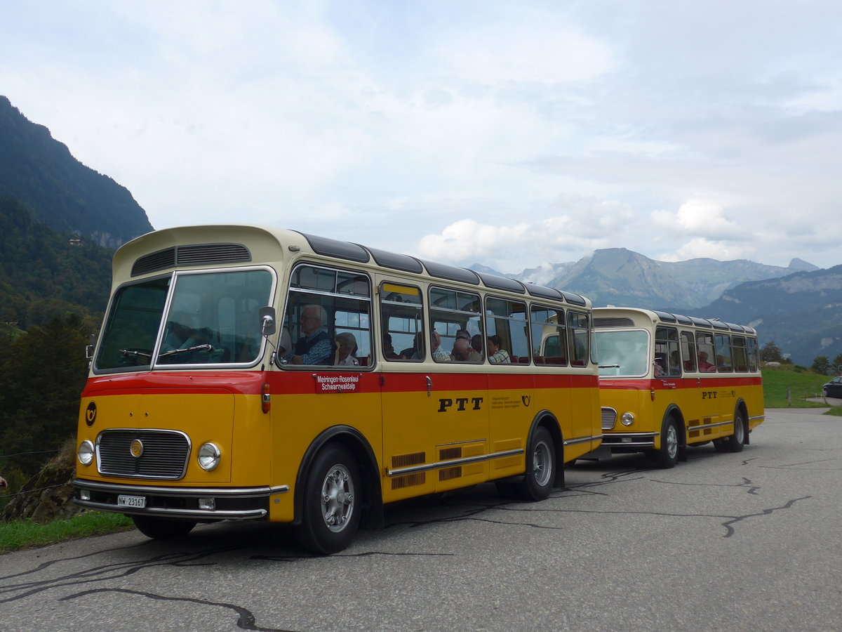(197'741) - M�ller, Ennetmoos - NW 23'167 - FBW/Gangloff (ex Rentsch, Gunten; ex P 23'203; ex P 21'003) am 16. September 2018 in Geissholz, Hori