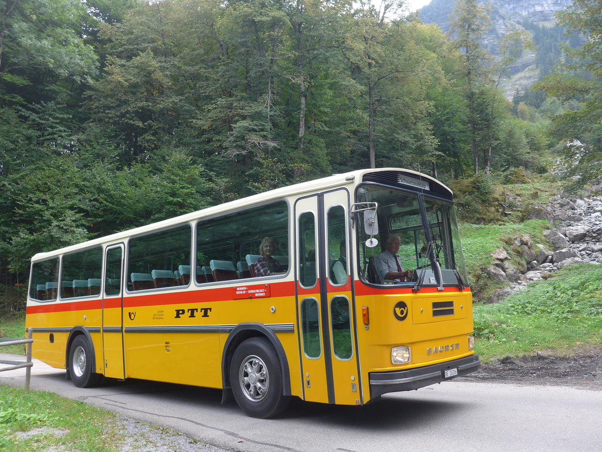 (197'749) - Schmid, Th�rishaus - BE 26'206 - Saurer/T�scher (ex P 24'244) am 16. September 2018 bei Geissholz