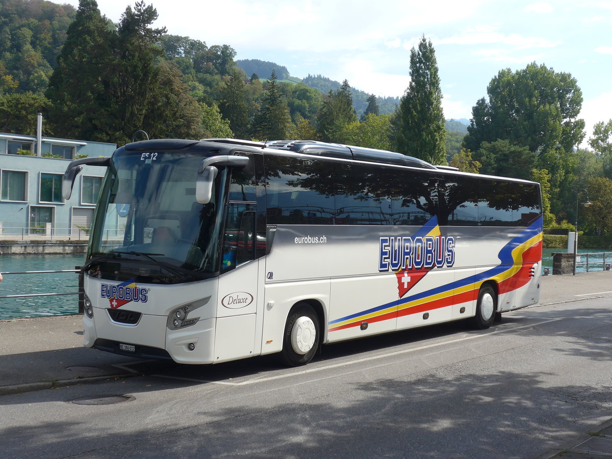 (197'901) - Funi-Car, Biel - Nr. 12/BE 386'012 - VDL am 21. September 2018 bei der Schiffl�ndte Thun
