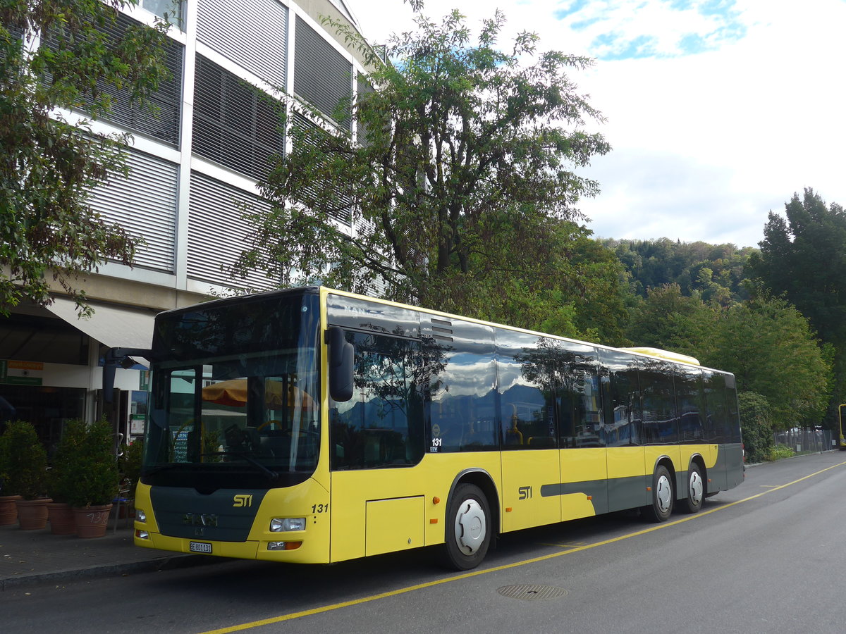 (197'915) - STI Thun - Nr. 131/BE 801'131 - MAN am 23. September 2018 bei der Schiffl�ndte Thun