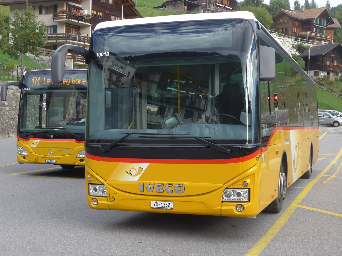 (197'951) - TPC Aigle - Nr. CP09/VD 1332 - Iveco am 23. September 2018 beim Bahnhof Le S�pey