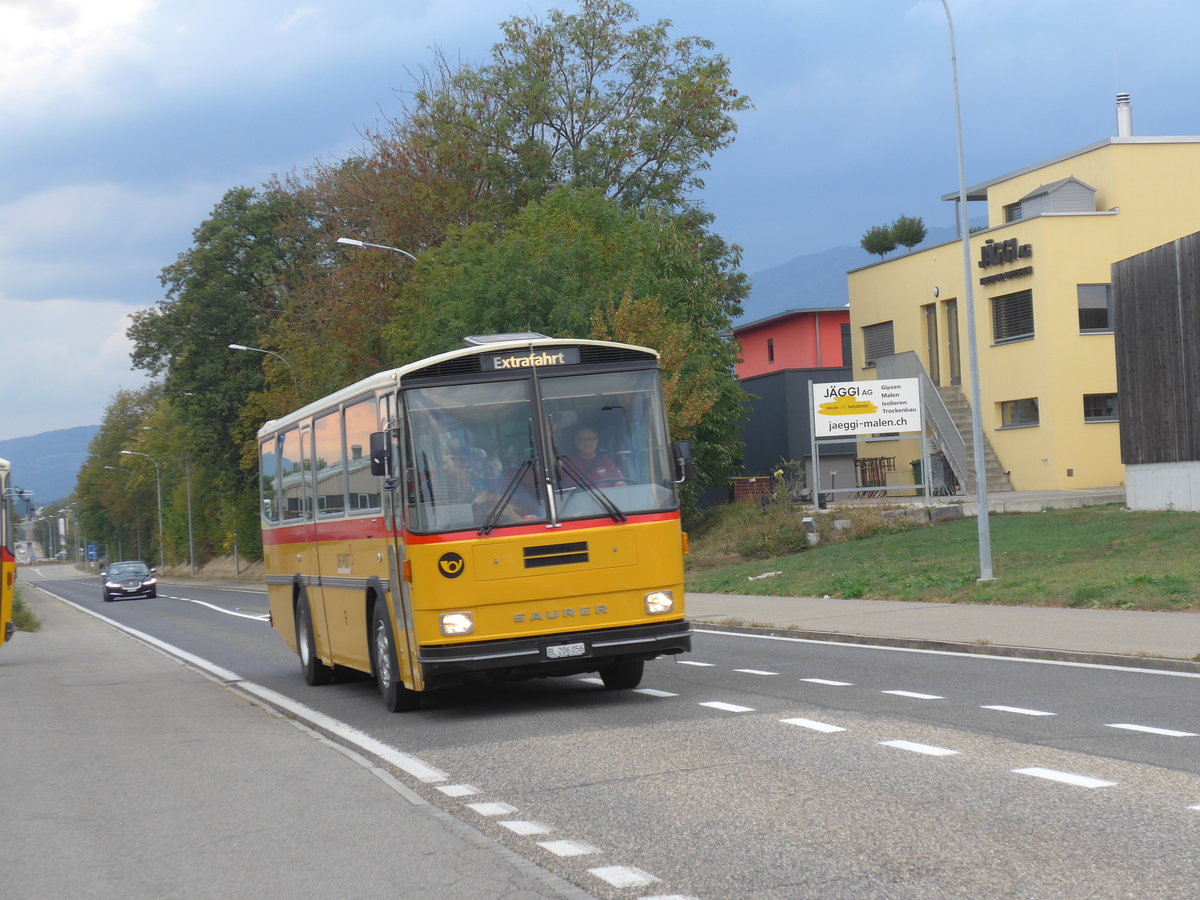 (198'061) - Marugg, Gelterkinden - BL 206'056 - Saurer/Hess (ex D�rfelt, D-Gahlenz; ex P 24'254) am 30. September 2018 in Bellach, Hess