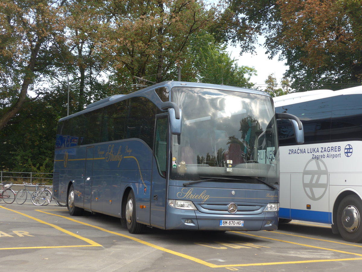 (198'110) - Aus Frankreich: Striebig, Brumath - BM 870 HG - Mercedes am 7. Oktober 2018 in Bern, Sch�tzenmatte 