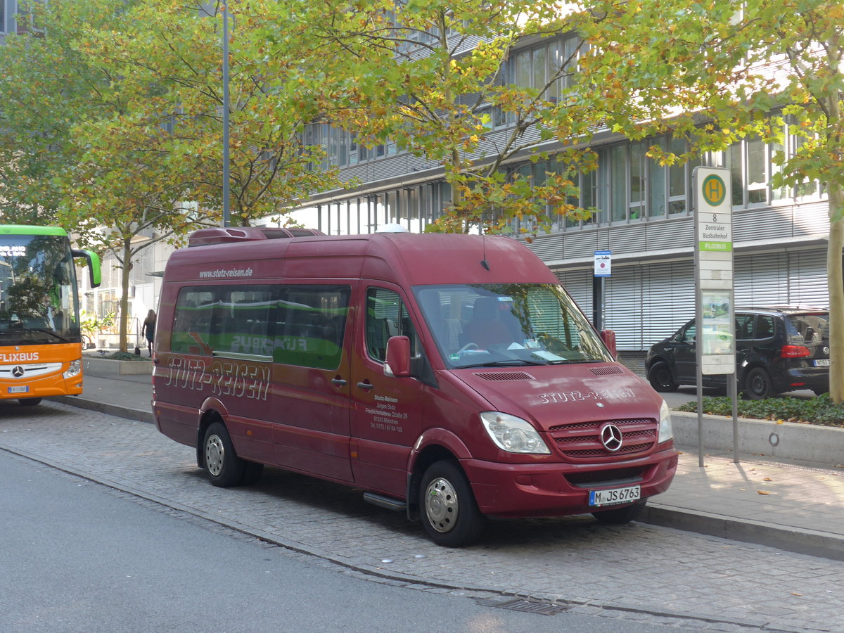 (198'363) - Stutz, M�nchen - M-JS 6763 - Mercedes am 17. Oktober 2018 in N�rnberg, Zentraler Busbahnhof