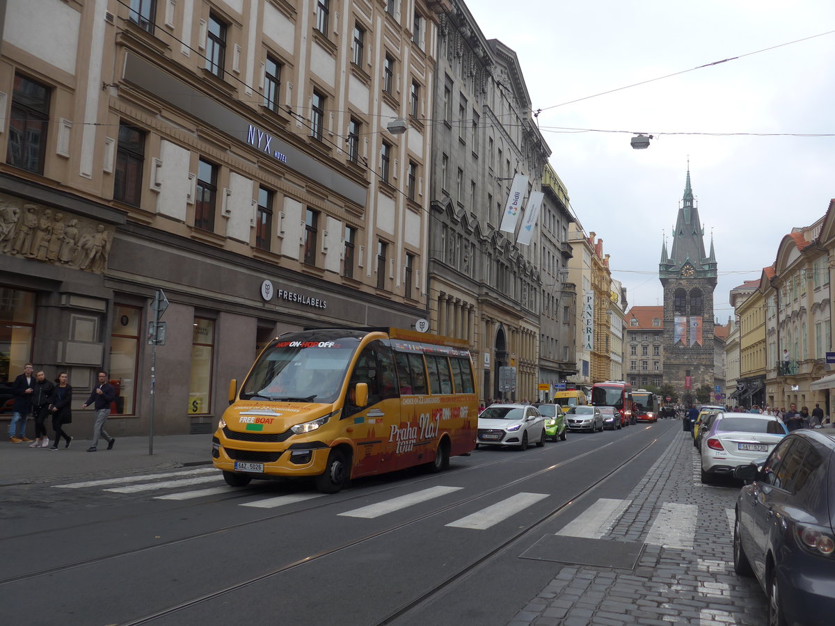 (198'655) - Data Autotrans, Praha - 6AZ 5026 - Iveco/UNVI am 19. Oktober 2018 in Praha, Jindrissk�