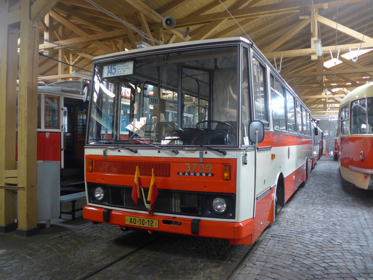 (198'805) - DPP Praha - Nr. 3709/AO-10-12 - Karosa am 20. Oktober 2018 in Praha, �PNV-Museum