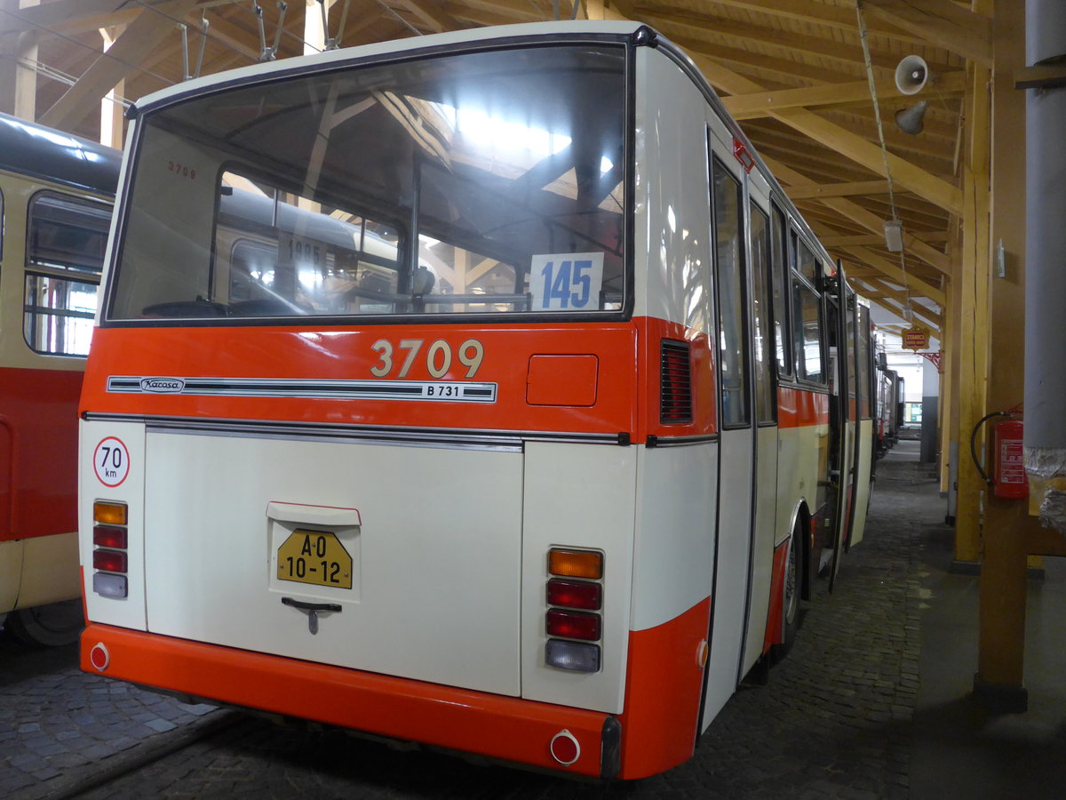(198'814) - DPP Praha - Nr. 3709/AO-10-12 - Karosa am 20. Oktober 2018 in Praha, �PNV-Museum