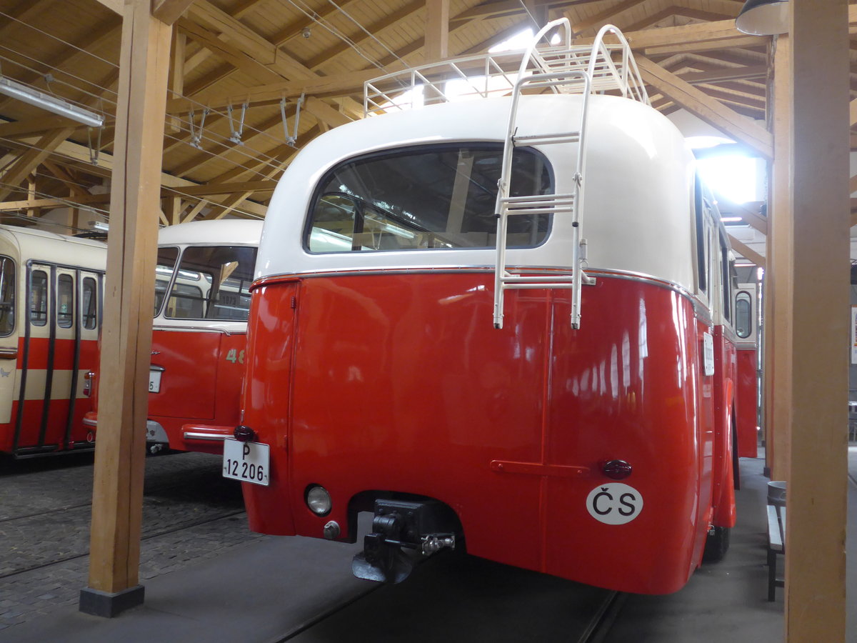 (198'820) - DPP Praha - Nr. 206/P 12'206 - Skoda am 20. Oktober 2018 in Praha, �PNV-Museum