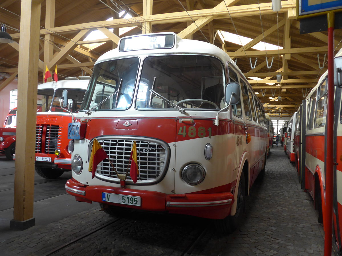 (198'824) - DPP Praha - Nr. 4881/V 5195 - Jelcz-Skoda am 20. Oktober 2018 in Praha, �PNV-Museum