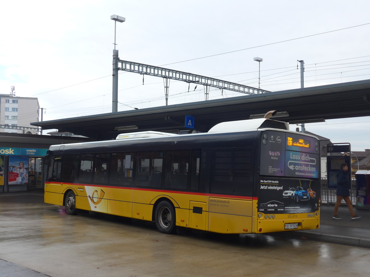 (199'525) - Schmidt, Oberb�ren - SG 397'503 - Solaris am 24. November 2018 beim Bahnhof Uzwil