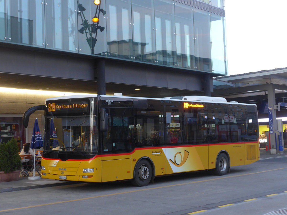 (199'553) - PostAuto Ostschweiz - TG 158'041 - MAN/G�ppel am 24. November 2018 beim Bahnhof Frauenfeld