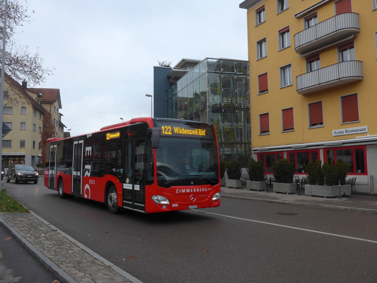 (199'798) - AHW Horgen - Nr. 656/ZH 456'887 - Mercedes am 8. Dezember 2018 beim Bahnhof W�denswil