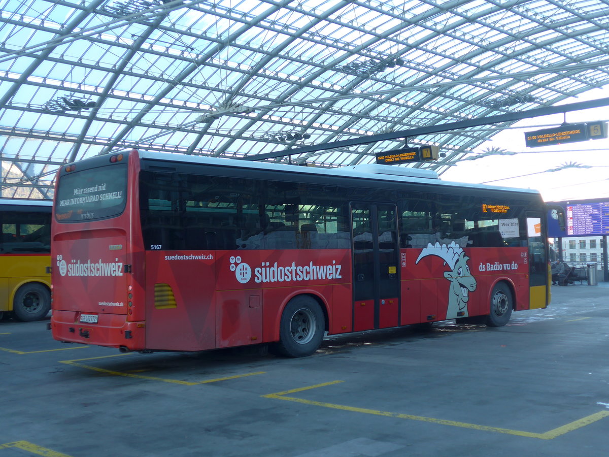 (200'323) - PostAuto Graub�nden - GR 162'972 - Irisbus am 26. Dezember 2018 in Chur, Postautostation