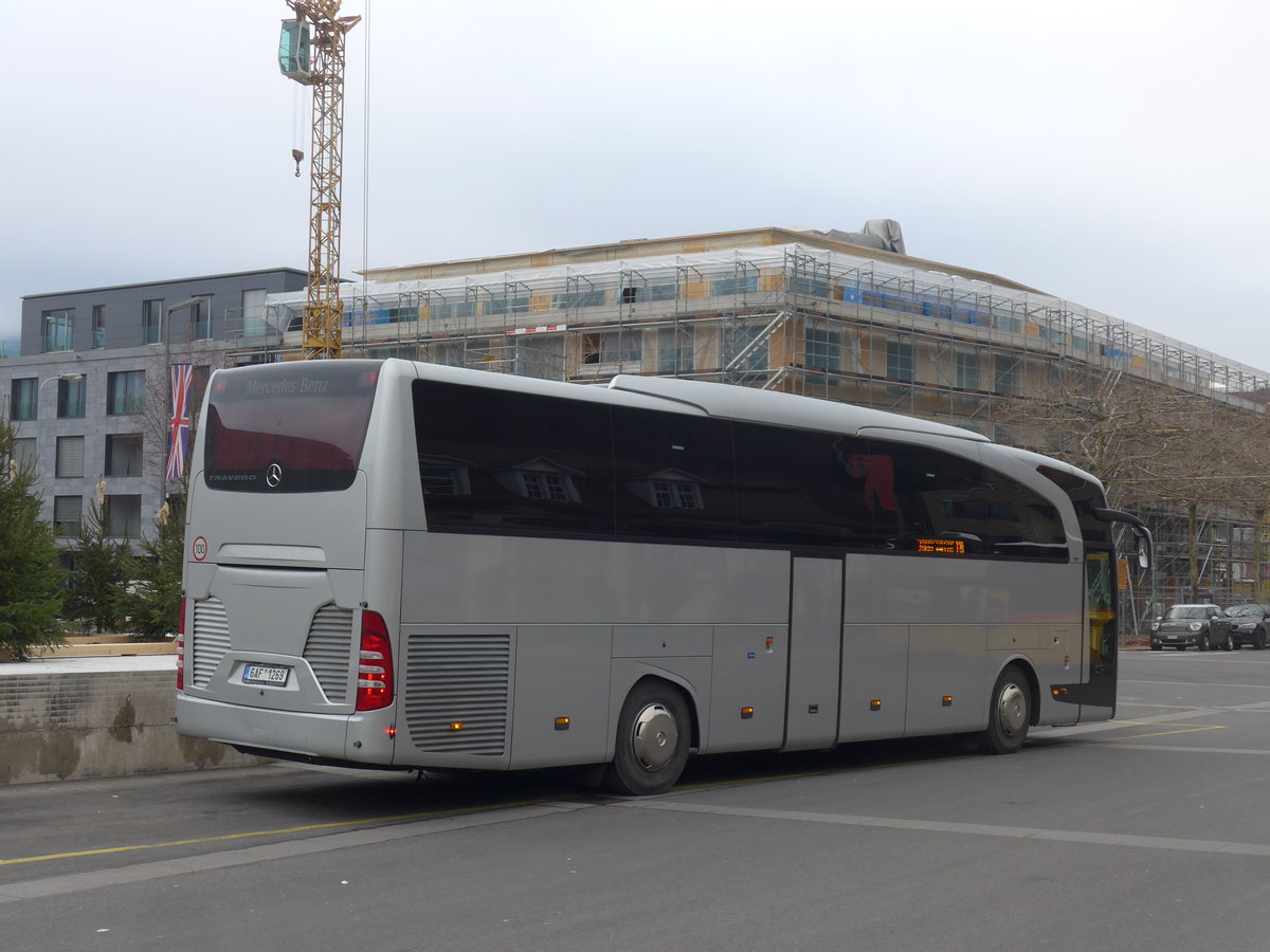 (200'530) - Aus Tschechien: Psotn�, Mauriga - 6AF 1269 - Mercedes am 1. Januar 2019 beim Bahnhof Interlaken Ost