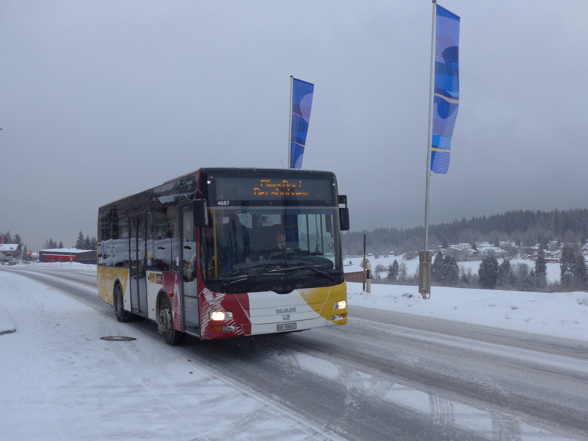 (200'556) - Stuppan, Flims - GR 88'602 - MAN/G�ppel am 2. Januar 2019 in Flims, Via Nova