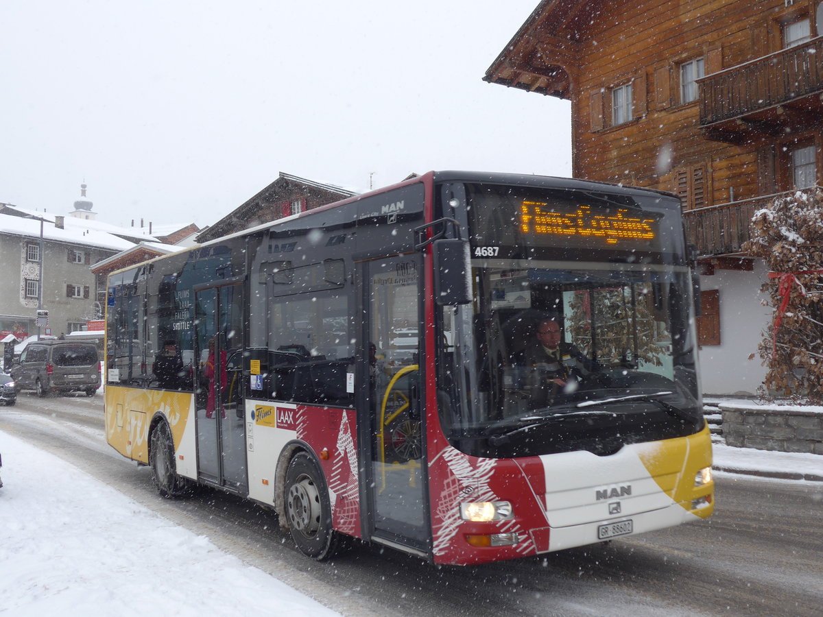 (200'598) - Stuppan, Flims - GR 88'602 - MAN/G�ppel am 2. Januar 2019 in Flims, Post
