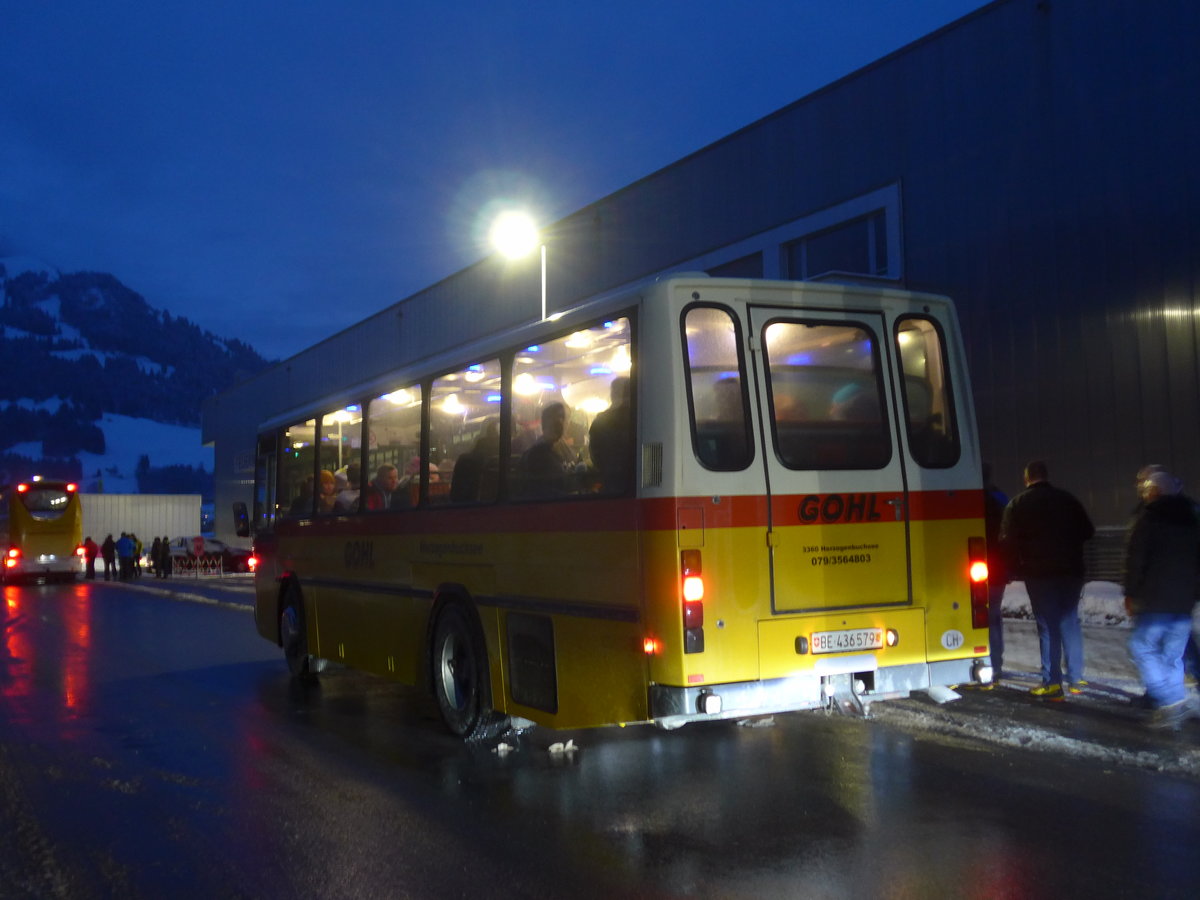 (200'660) - Gohl, Herzogenbuchsee - Nr. 11/BE 436'579 - NAW/Hess (ex Flury, Balm; ex Steiner, Altb�ron Nr. 11) am 12. Januar 2019 beim Bahnhof Frutigen