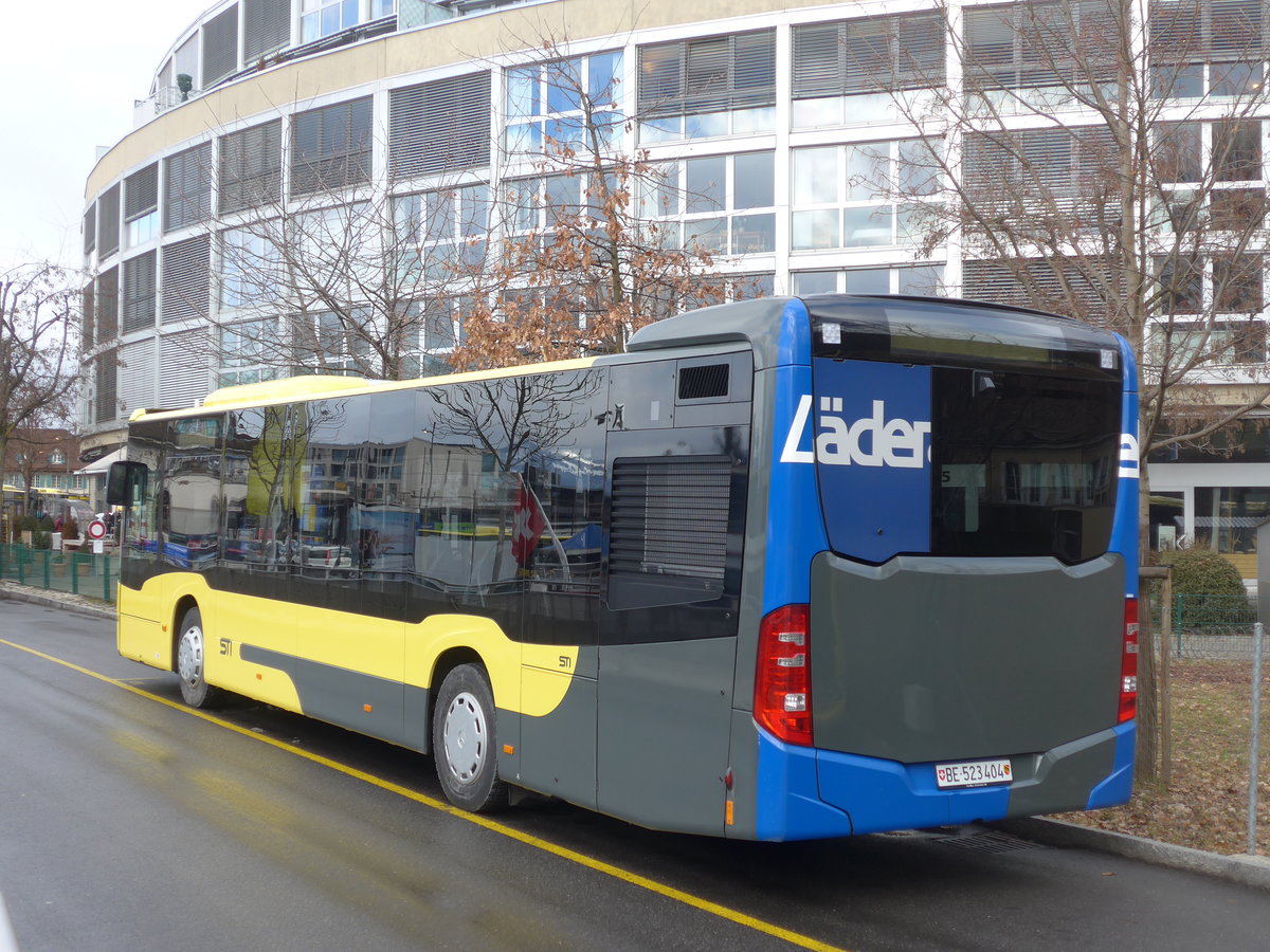 (201'368) - STI Thun - Nr. 404/BE 523'404 - Mercedes am 28. Januar 2019 bei der Schiffl�ndte Thun