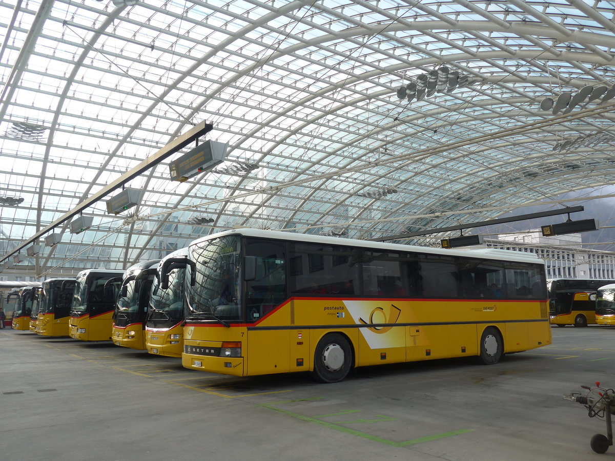 (201'815) - Tschannen, Zogingen - Nr. 7/AG 14'483 - Setra am 2. M�rz 2019 in Chur, Postautostation (Einsatz PostAuto)