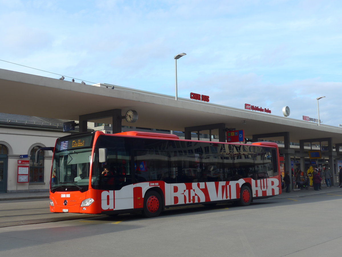 (201'863) - SBC Chur - Nr. 19/GR 97'519 - Mercedes am 2. M�rz 2019 beim Bahnhof Chur