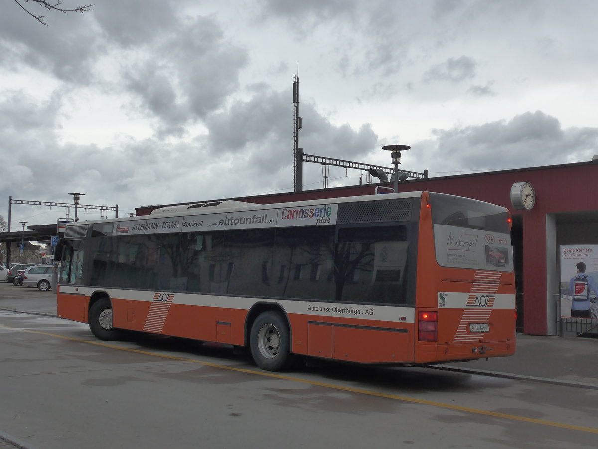 (201'978) - AOT Amriswil - Nr. 1/TG 690 - Neoplan (ex Vorf�hrfahrzeuge) am 4. M�rz 2019 beim Bahnhof Amriswil