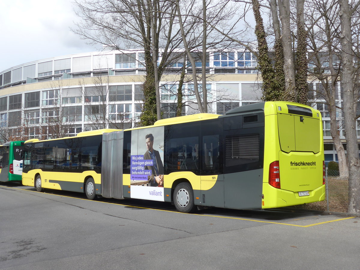 (202'009) - STI Thun - Nr. 168/BE 752'168 - Mercedes am 7. M�rz 2019 bei der Schiffl�ndte Thun