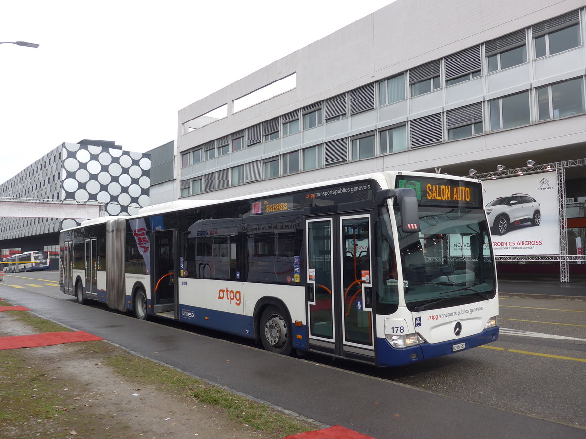 (202'162) - TPG Gen�ve - Nr. 178/GE 960'562 - Mercedes am 11. M�rz 2019 in Gen�ve, Palexpo