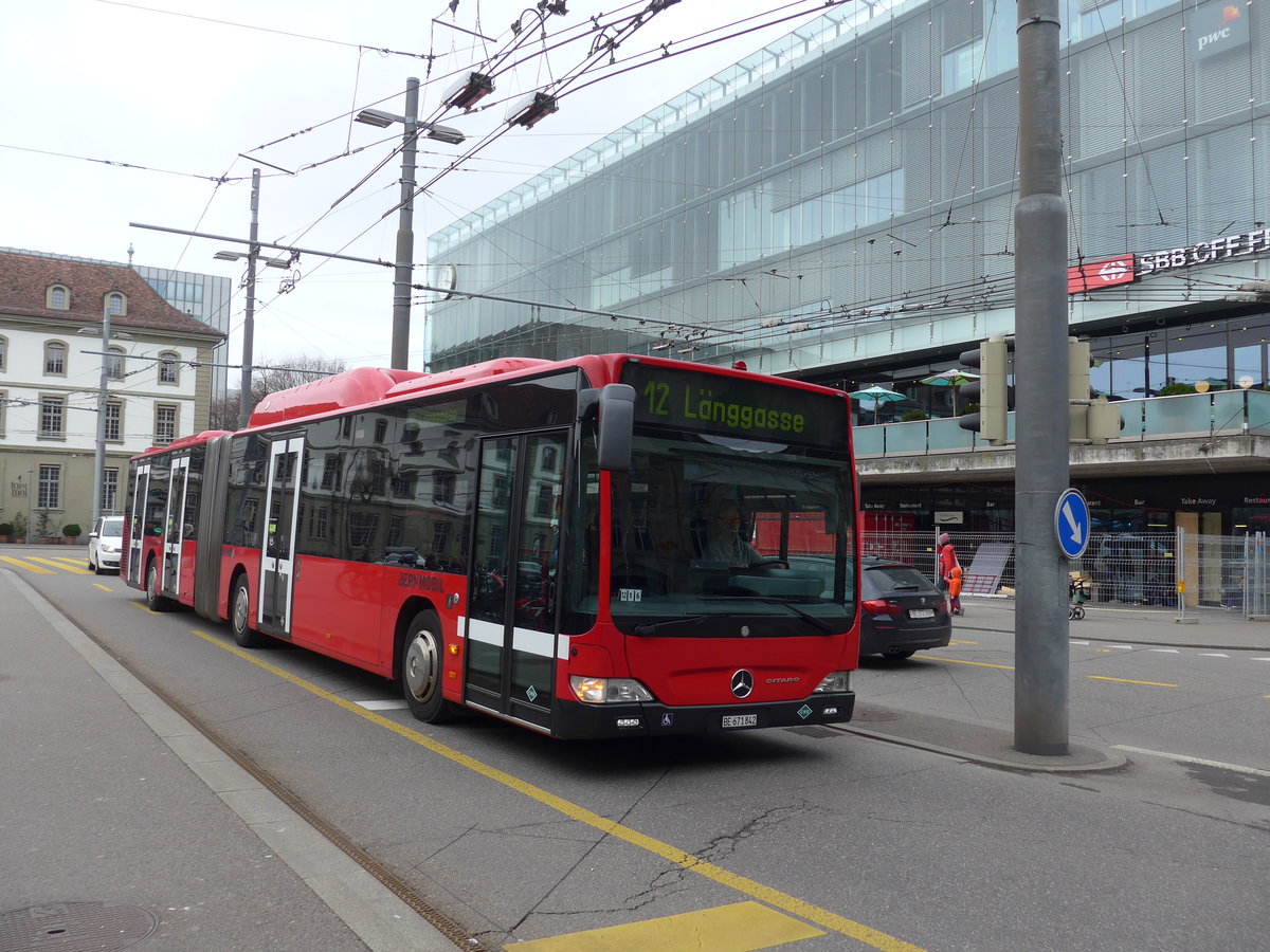 (202'358) - Bernmobil, Bern - Nr. 842/BE 671'842 - Mercedes am 12. M�rz 2019 beim Bahnhof Bern