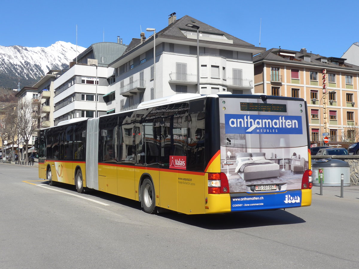 (202'407) - Buchard, Leytron - VS 107'667 - MAN am 16. M�rz 2019 beim Bahnhof Sion