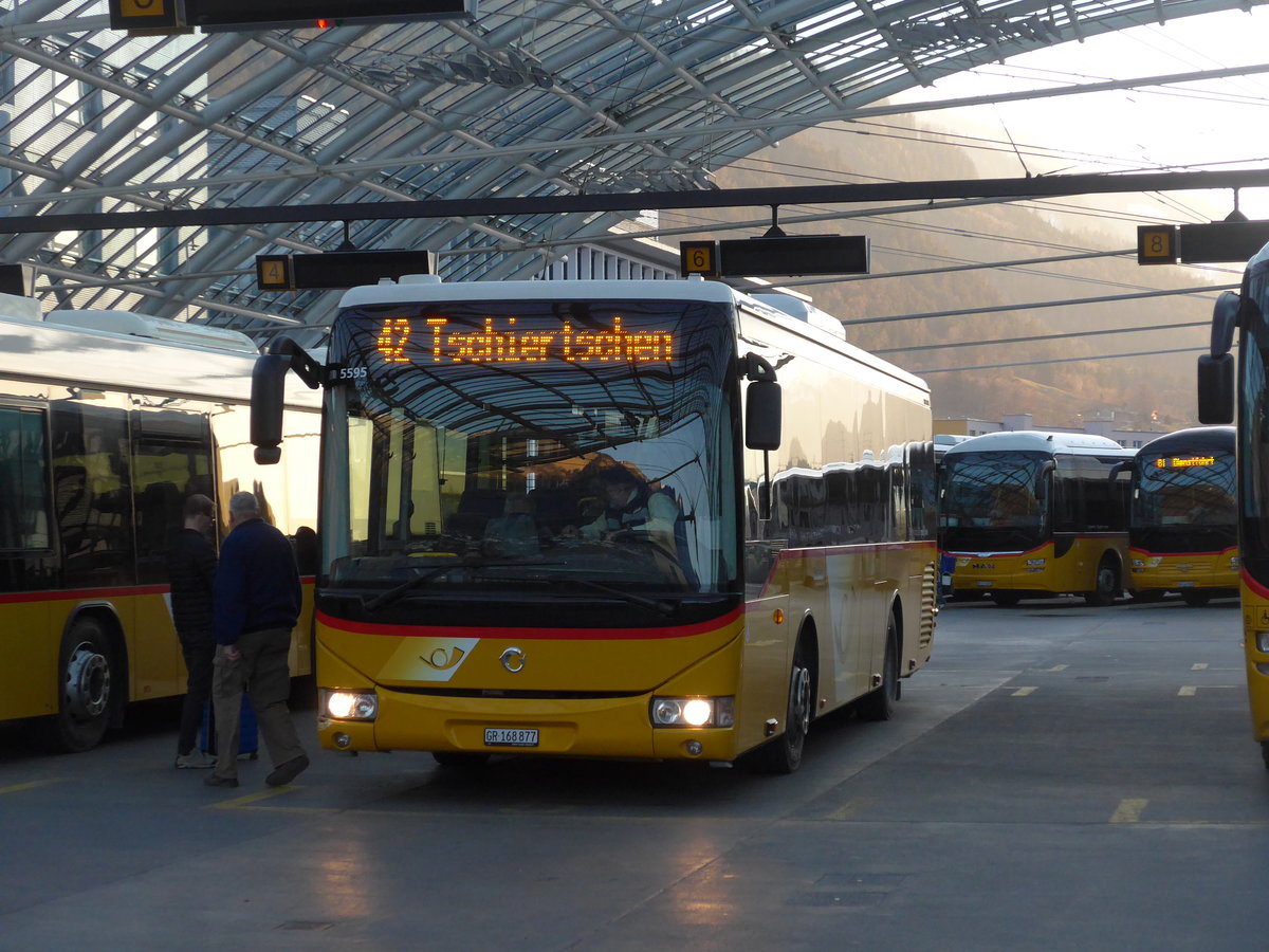 (202'663) - PostAuto Graub�nden - GR 168'877 - Irisbus am 20. M�rz 2019 in Chur, Postautostation