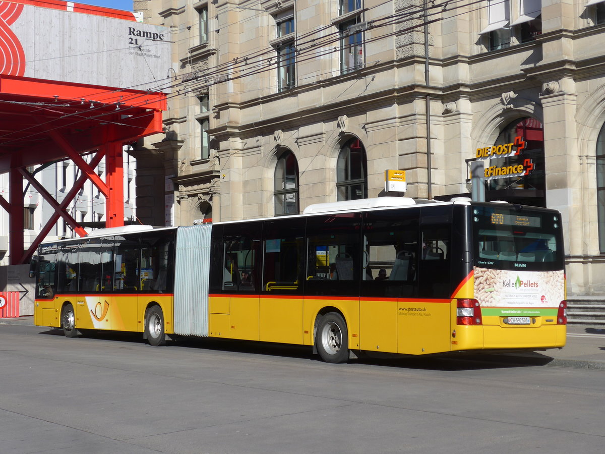 (202'770) - Moser, Flaach - Nr. 359/ZH 592'508 - MAN am 21. M�rz 2019 beim Hauptbahnhof Winterthur